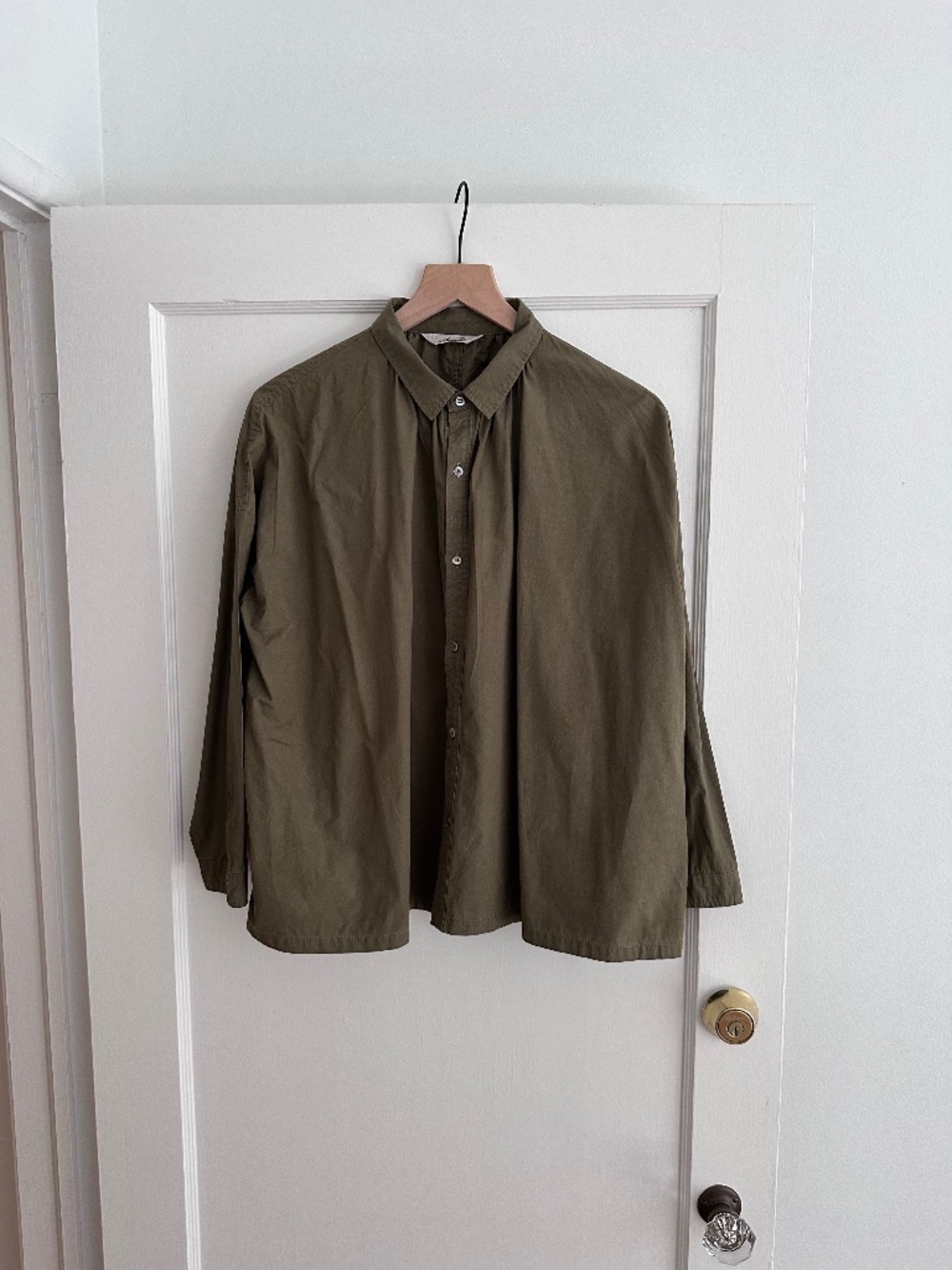 ICHI ANTIQUITÉS Olive green blouse